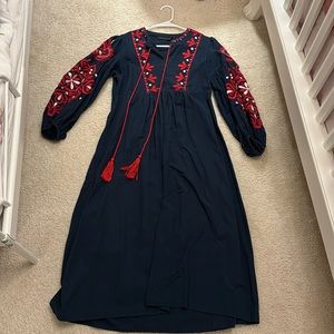 Zara Embroidered Dress M size